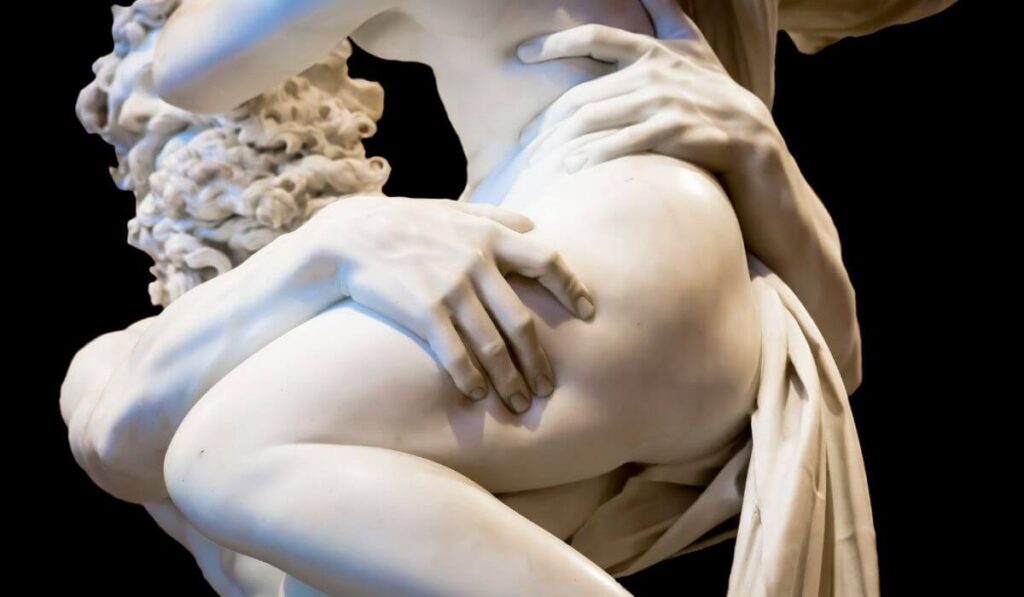 Rape proserpina sculpture